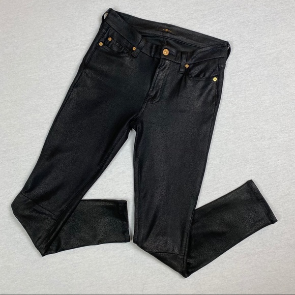 7 For All Mankind Snakeskin Print Skinny Jeans - Picture 11 of 12